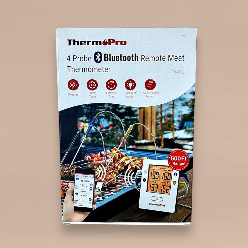 NIB ThermPro TP25 Bluetooth 4 Probe Meat Thermometer